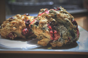 Delicious Freshly Baked Cranberry Scone